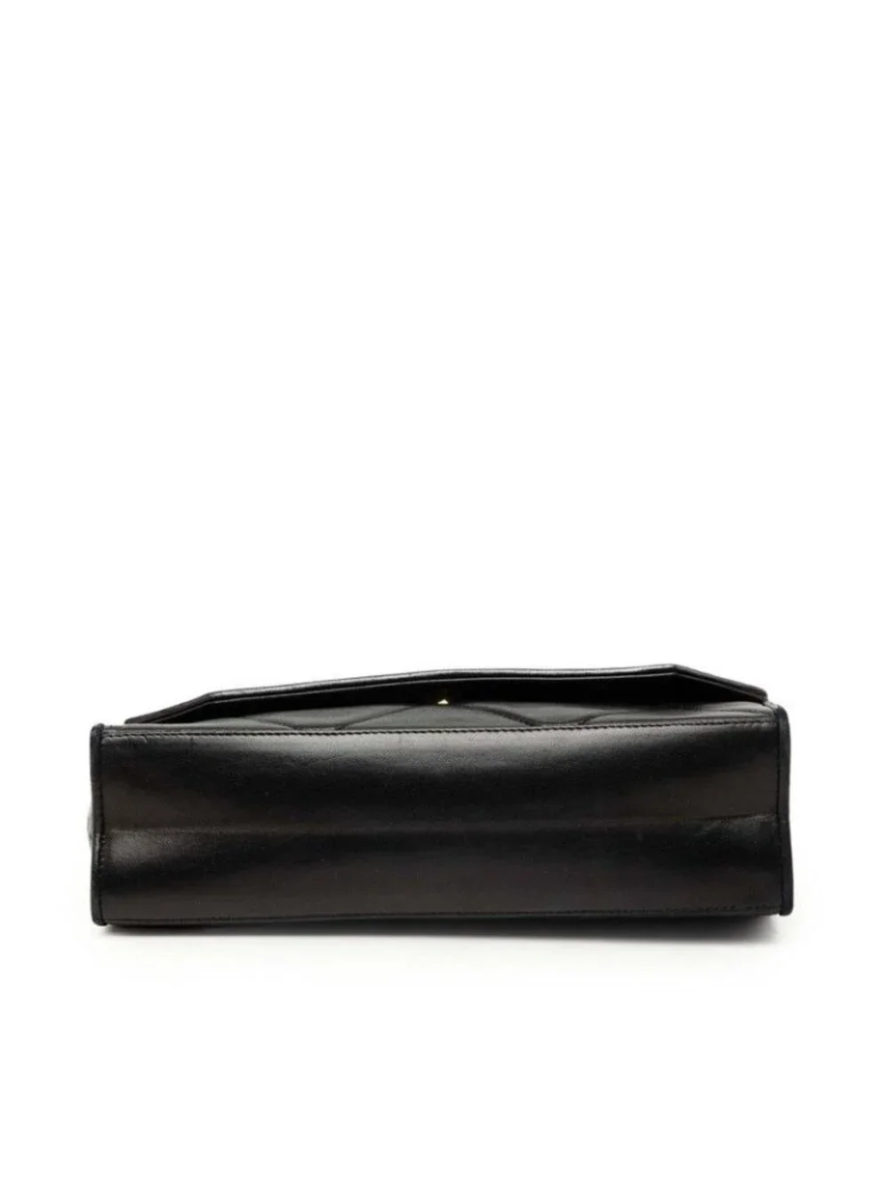 Chanel Quilted CC Logo Chain Shoulder Bag Black Lambskin